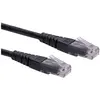 Secomp ROLINE Patchkabel Cat.6 UTP (Class E), zwart, 0,3 m