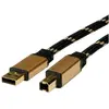 Secomp Roline Gold câble USB - 3 m