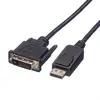 ROLINE Câble DisplayPort DP ST - DVI ST - 1,5 m