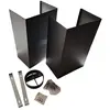 Roblin - kit cheminee noir accessoire hotte pour hotte ...