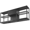 Hotte décorative murale ROBLIN PARTITION 600 NOIR MAT