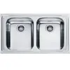 Évier de cuisine de surface - FRANKE - LLX 620-L - 2 bacs - Acier inox...