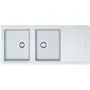 Evier 2 cuves + égouttoir - FRANKE - TTD621 - Blanc Artic - À encastre...