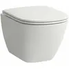 Laufen, Cuvette toilettes + bidet, WC suspendu compact LUA profond 360...