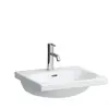 Laufen Lua - Meubelwastafel 50x46 cm, met overloop, kraangat, LCC, wit...