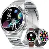 MEGALITH Montre Connectée Homme Sport,Fitness Etanche Smartwatch Compatible Android Ios-Argent Montres Intelligente Appel Bluetooth