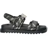 Guess Guess Fabelis 4g Logo Femme Sandals De Marche Noir - 41