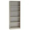 CDF FLORENCE - Bibliothèque contemporaine 5 niches salon/bureau/chambre 30x60x182 - Meuble de rangement multifonctionnel livres dèco