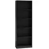 CDF FLORENCE - Bibliothèque contemporaine 5 niches salon/bureau/chambre 30x40x182 - Meuble de rangement multifonctionnel livres dèco
