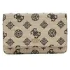 GUESS Schoudertas Loralee Xbody Flap Organizer Black Logo Beige