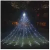 SHINING HOUSE Guirlande Lumineuse pour l'Extérieur- Guirlande Lumineuse Exterieure avec 9 Guirlande Lumineuse 350 led , pour Sapin Noel Artificiel Blanc froid