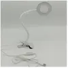 SHINING HOUSE Lampe de Bureau Pince Lampe de Lecture Clipsable Luminosité Réglable Lampe Pince pour Lit Lampe Bureau Led USB pour Étude et Travail, Blanc