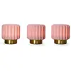 Atelier Pierre DENTELLES-3 Lampes à poser Tactiles H9cm