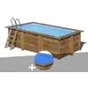 GRE Piscine bois Sunbay Marbella 4,27 x 2,77 x 1,19 m - Hors-sol - Filtre à sable - 10 m³