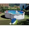 Gre Kit piscine acier blanc Gré Varadero en huit 5,05 x 3,45 x 1,22 m ...