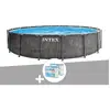 Piscine tubulaire Intex Baltik ronde 4,57 x 1,22 m + 6 cartouches de f...