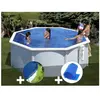 GRE Piscine hors-sol ronde en acier Gré Bora Bora - Diamètre 3,20m - Capacité 7,41m3 - Filtre à cartouche