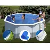 GRE Kit piscine acier blanc Gré Bora Bora ronde 3,20 x 1,22 m - Filtre à cartouche - 7,41 m3