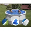 Gre Kit piscine acier blanc Gré Fidji ronde 2,60 x 1,22 m + Bâche hive...