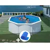 GRE Piscine hors-sol en acier ronde Gré Fidji - Blanc - Ø 3,70 x 1,22 m