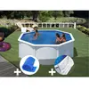 Gre Kit piscine acier blanc Gré Fidji ronde 3,20 x 1,22 m + Bâche à bu...