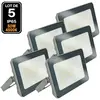 5 Projecteurs led 50W ProLine Blanc neutre 4000K Haute Luminosité