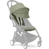 Stokke YOYO 6+ Color Pack, Olive - Alleen textiel: zitkussen, uitschuifbare luifel en achterzak met ritssluiting - Vereist YOYO-frame (apart verkrijgbaar)