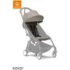 Stokke YOYO 6+ Color Pack, Taupe - Alleen textiel: zitkussen, uitschuifbare luifel en achterzak met ritssluiting - Vereist YOYO-frame (apart verkrijgbaar)