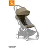 Stokke YOYO 6+ Color Pack, Toffee - Alleen textiel: zitkussen, uitschuifbare luifel en achterzak met ritssluiting - Vereist YOYO-frame (apart verkrijgbaar)