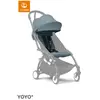 Stokke YOYO 6+ Color Pack, Aqua - Alleen textiel: zitkussen, uitschuifbare luifel en achterzak met ritssluiting - Vereist YOYO-frame (apart verkrijgbaar)