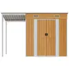 VIDAXL Meilleures Armoire de jardin/ Abri de jardin avec toit prolongé - - Marron clair - 277x110,5x181 cm - HZ206097