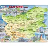 Larsen Puzzle Cadre - Carte de la Bulgarie (en Bulgare) K52-BG