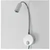 LABLANC Lampe de Lecture Murales Tactile Dimmable Applique Liseuse led -Tete de Lit avec Port usb et Interrupteur, Flexible Col de Cygne Lumière avec Prise