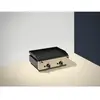 PINHA2 Plancha à Gaz Couleur Noire - 2 brûleurs - Plaque Lisse 10 mm -...