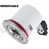 EUROPALAMP Support Spot bbc Orientable inox IP20 avec Douille GU10
