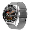 RUMOCOVO Montre Connecté pour hommes et femmes, bracelet de sport, moniteur d'activité physique, affichage météo, Métal Argenté