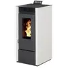 Interstoves Marina 14Kw pelletkachel - Kanaliseerbaar - Wit