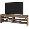 BRV Meuble tv 65 Pouces Châtaignier 5 Niches 153 cm l 153 h 49 p 35 cm