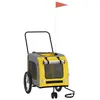 Remorque de vélo pour animaux - SALUTUYA - BD4732 - Jaune et gris - Ti...