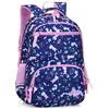 Sac à Dos - Fille - Nylon - Bleu - Primaire - Zippée
