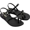 Ipanema Sandales Fashion Sand VIII Femme, Noir, or, noir., 19 EU