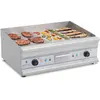 Royal Catering Elektrische bakplaat - 75 cm - geribbeld - 2 x 3200 W