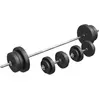 Gorilla Sports Halterset 70 kg - Kunststof - Schroefsluitingen