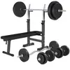 GORILLA SPORTS Banc de musculation GS006 + Set d'haltères 97,5 KG