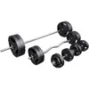 Gorilla Sports Halterset 100 kg - Gripper Kunststof - Schroefsluiting