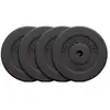 Gorilla Sports Halterschijven Set - Bundel 4 x 7,5 kg - Kunststof - 30 mm