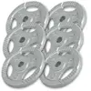Gorilla Sports Gewichten - Set 30 kg - Gripper Gietijzer - 30 mm - 6 x 5 kg