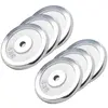 Gorilla Sports Halterschijven Set - Bundel - 30 kg (6 x 5 kg) - Chroom - 30 mm