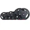 GORILLA SPORTS Disques de poids en plastique avec poignÃ©es - Lot de 17,5 KG (2 x 5 KG, 2 x 2,5 KG et 2 x 1,25 KG)