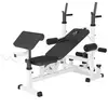 GORILLA SPORTS Banc de musculation universel avec supports d'haltÃ¨res - Blanc